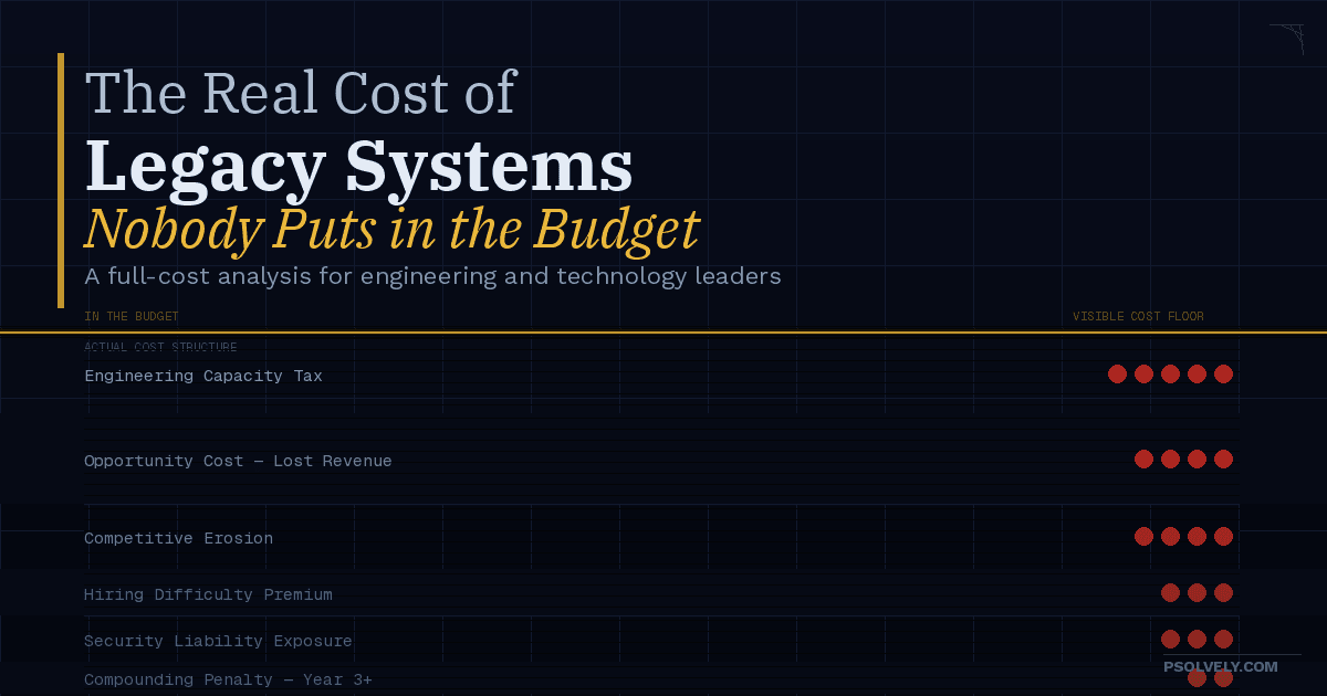 Hidden cost of legacy systems